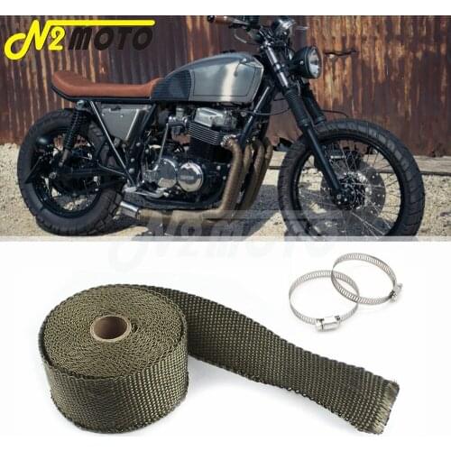 Motorbike Modified Insulation Tape Front Pipe Anti-hot Wrap Motorcycle Exhaust Pipe Insulation Cotton Fiberglass Heat Wrap Tape