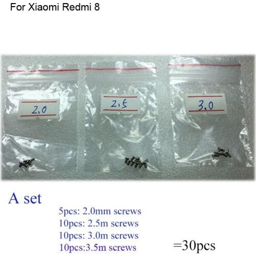 30PCS a set Silver Screw For Xiaomi Redmi 8 mainboard motherboard Cover Screws Repair Parts For Xiao mi Redmi 8 Redmi8