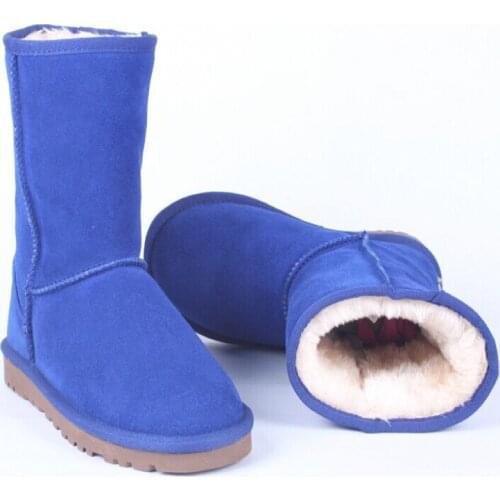 Sale Classic 100% Genuine Leather Snow Boots Fashion Boots for Women Warm Winter Boots Women Boots Shoes Plus size womens boots