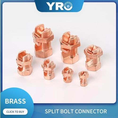 100pcs T/J-25 split bolt connector/brass cable connector