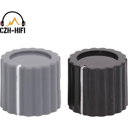 10pcs Audio Guitar AMP Knob 17x15mm Marconi ABS Plastic Pointer Knob for Effect Pedal Stomp Box Overdrive 6.4mm Shaft hole