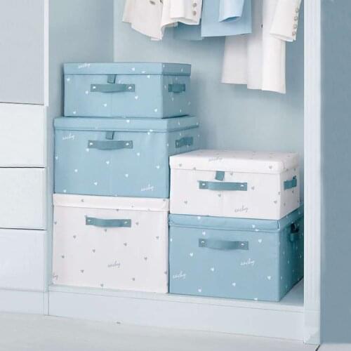 Foldable Storage Box Underwear Clothes Storage Box With Lid Quilt Blanket Sock Toys Finishing Case Organizer Home Organizer