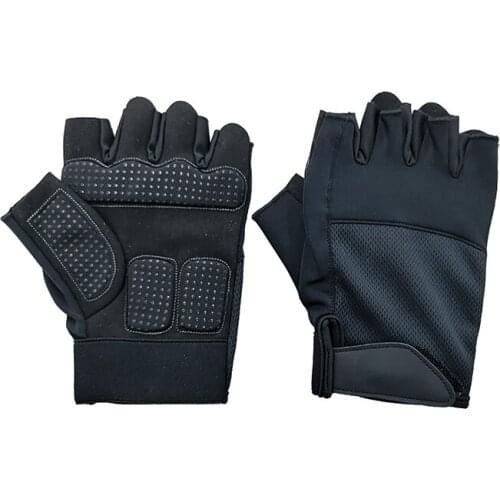 Sports fitness gloves anti-skid and durable half-finger wrist protection exercise anti-cocoon breathable mesh design