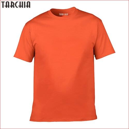 TARCHIA 2021 Summer New 100% Cotton Solid T Shirt Men Causal O-neck Basic T-shirt Male High Quality Classical Tops 061802100