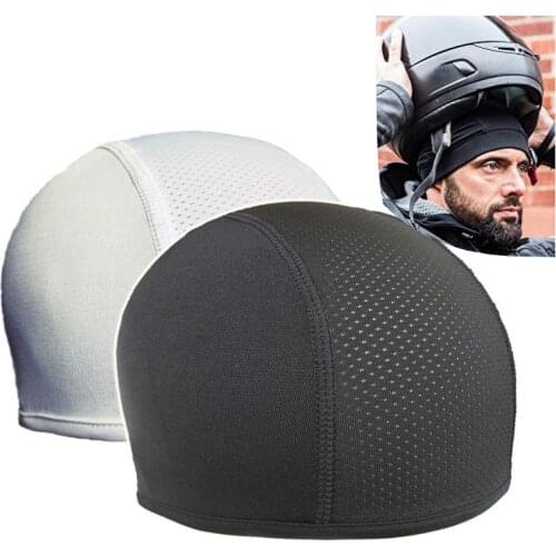 1pc Motorcycle Helmet Hat Inner Cap Quick Dry Breathable Helmet Dome Cap Racing Cap Under Beanie Cap Motorcycle Accessories