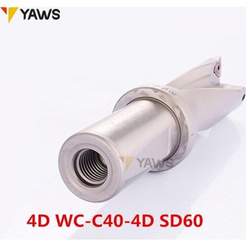 1PCS U-drills 4D WC-C40-4D SD60 drilling 60 MM insert indexable dril use insert WCMT08