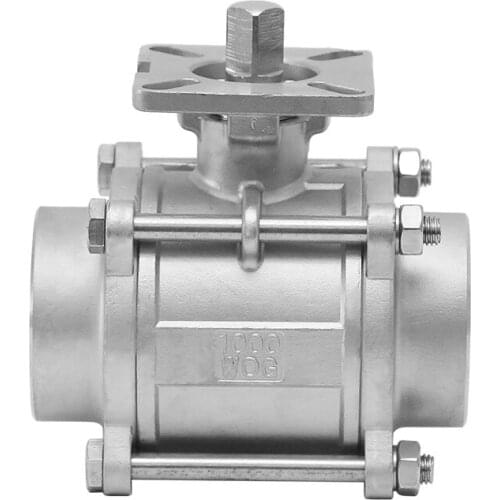 2 Inch Stainless Steel BSP High Platform Thread Ball Valve Three-piece Ball Valve