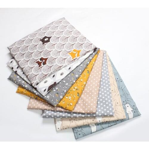 8 Pieces/set Cotton 25*26CM Sewing Supplies for Household Patchwork Cloth DIY Handmade Multi Purpose Mix Color Nice Gift