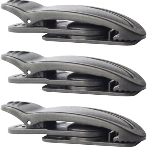 Black Ratcheting Case Clip Belt Clip Buckle (Pack of 3) Tool Parts DIY Accessory