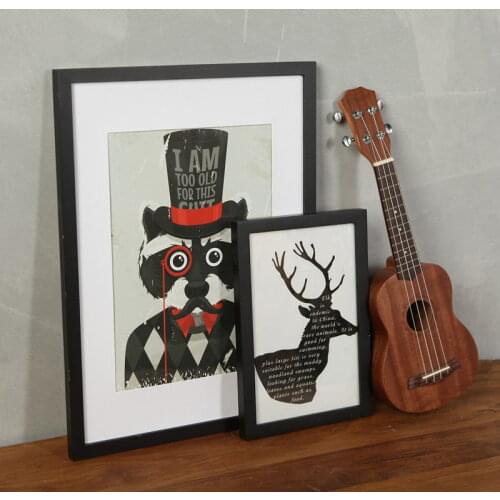 Wooden Photo Frame Picture Classic Desktop Poster Frame for Hung on The Wall Pleixglass Inside Pictures Frames Photos Paintings