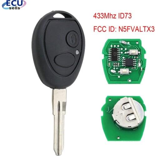 2B Remote Key 433Mhz ID73 for Land Rover Discovery 1999-2004 FCC ID: N5FVALTX3