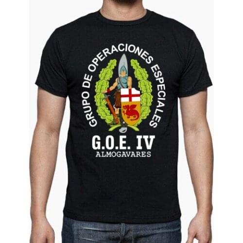 Spanish Legion GOE IV Almogavares Mod.3 Special Operations Emblem T-Shirt. Summer Cotton O-neck Mens Short Sleeve T-Shirt New