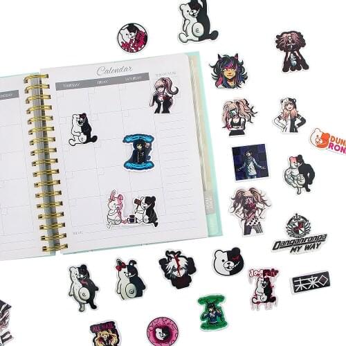 JY248 50pcs/set Cartoon Anime Stickers Aesthetic Scrapbooking Laptop Bicycle Guitar Skateboard Waterproof Sticker