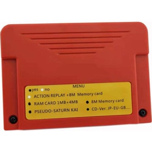 NEW-ALL-IN-1 Cartriage Action replay Card with Direct reading 4M Accelerator Goldfinger function 8MB memory For Sega Saturn