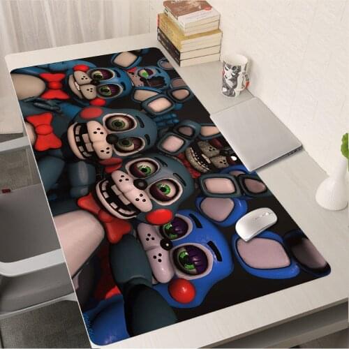 Mouse Pad Gamer Fnaf Animatronics Gaming Mousepad xxl Soft High-Density Rubber Mouse Mat Anti-Slip Mouse Pad Desk Mat 40x90cm