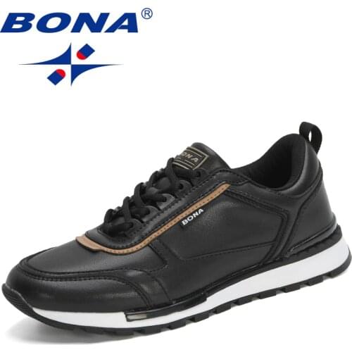 BONA 2021 New Designers Popular Vintage Sneakers Men Breathable Casual Shoes Man Comfortable Fashion Tennis Masculino Adulto