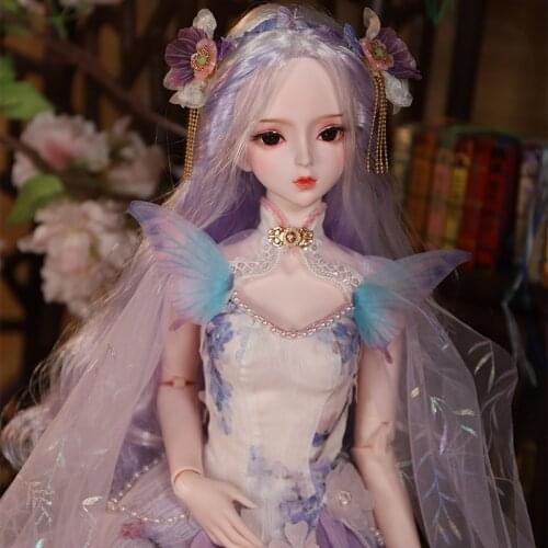 Dream Fairy 1/3 Doll BJD 62cm Ball Jointed Dolls with Clothes Shoes Limited Collection Princess Dress ICY Dolls for Girls