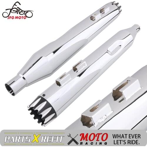 For Harley Touring Bagger Models Dresser Road King Electra Glide 995-2016 Motorcycle Chrome Exhaust Pipe With Mounting Hardware
