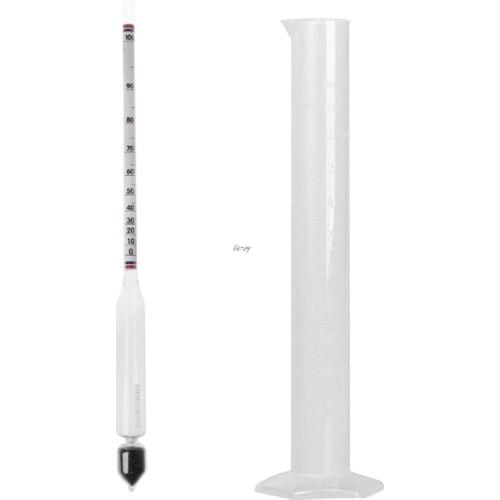 Hydrometer Tester Vintage measuring bottle Set Tools Alcoholmeter Alcohol Meter Wine Concentration Meter 0-100 hydrometer alc