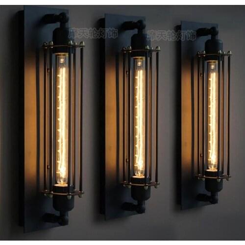 Retro wall lamp bar Cafe personality decoration lamps industrial wind Edison living room bedroom lamp