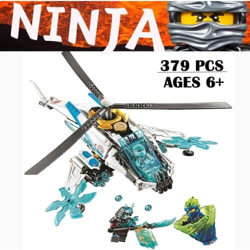 Ninja Set Bricks Toys Ninja Anime Copter Model Building Blocks Boys Birthday Gifts Kids Children DIY Toys