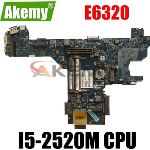 Original Laptop motherboard For DELL Latitude E6320 I5-2520M Mainboard CN-0TXVMX 0TXVMX PAL70 LA-6611P SR04A DDR3