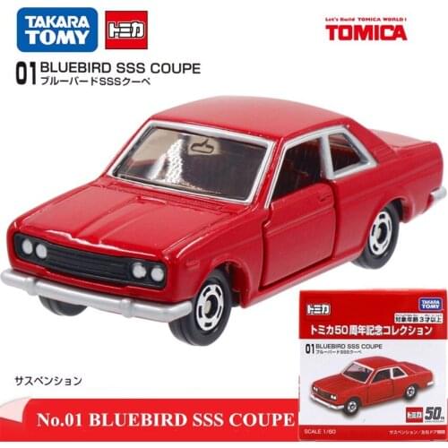 Original Tomy Mini 50th Anniversary 1:60 Coupe 01 SSS Alloy Cars Diecast Metal Collection Model Toy Kit For Baby Kids 149439
