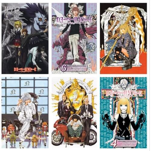 Japanese Anime DEATH NOTE Anime Posters Wall Poster Canvas Painting Wall Art Pictures Gamer Gift for Boys Children Room Decor