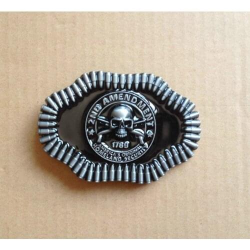 Skull belt buckle JF-B704 brand new condition 1 lot 5pcs MOQ free shipping