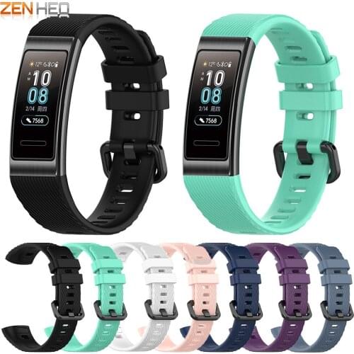 Silicone Wrist Strap for Huawei Band 4 Pro TER-B29S Replacement Watchband Bracelet for Huawei Band 3 Pro TER-B29 B09 Watch Band