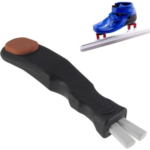 Ice Skate Sharpener Whetstone Hand Held Sharpening System Hockey Skating Sharpen Blade Edges Ceramic Rod