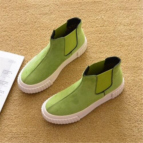 2020 New Fashion Short Ankle Boots Platform Shoes For Women Leopard Print Women Boots Flat Heel Short Single Female Western Boot