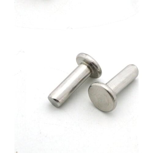 1pcs M12 stainless steel flat head rivets solid rivets household solid round cap decorative bolts length 55mm-100mm