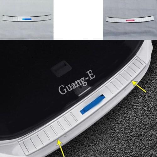 Car External Rear Bumper Protect Trunk Trim Stainless Steel Plate Pedal 1pcs For VW Volkswagen Touran L 2016 2017 2018 2019