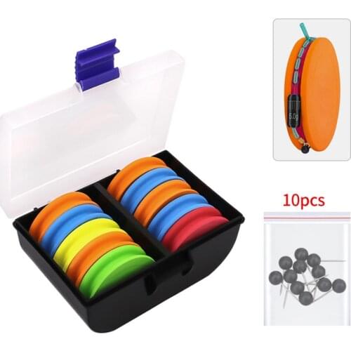 10pcs Set Fishing Line Winder EVA Foam Organizers Rig Winders In Storage Box 150*100*70mm Reusable Quick Simple Using X586B