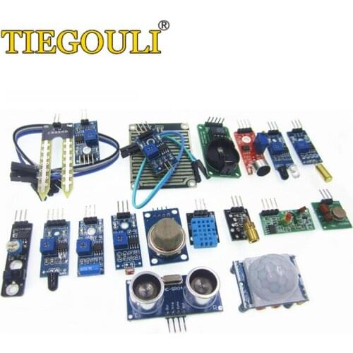16pcs/lot Raspberry Pi 3&Raspberry Pi 2 Model B the sensor module package 16 kinds of sensor