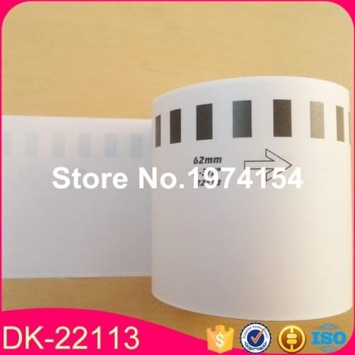 1x Roll Brother Compatible Labels clear transparent sticker dk 22113 dk-22113 dk22113 dk-2113