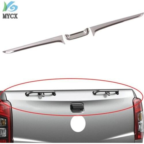 2019 Tail Gate Cover Fit For Mitsubishi L200 Triton 2019 ABS Chrome Car Styling 3pcs