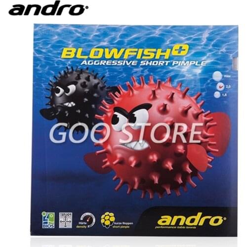 Andro Blowfish aggressive Table tennis rubber short pimples out special TENSOR ANDRO ping pong sponge