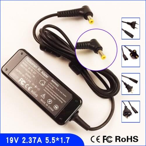 AJEYO 19V 2.37A Laptop Ac Adapter Charger For Acer TravelMate P449-M P276-M P276-MG,Iconia Tab W500 W501 W500P