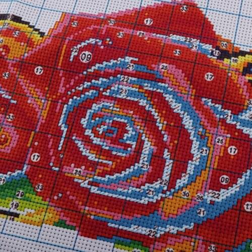 A Glass of Red Wine Cross Stitch Kit Hand Embroidery DIY Art Home Decor