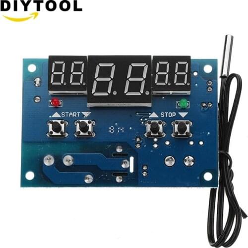 Digital led display thermostat temperature controller 12V/24V thermostat Intelligent NTC sensor thermomete Speed Controller