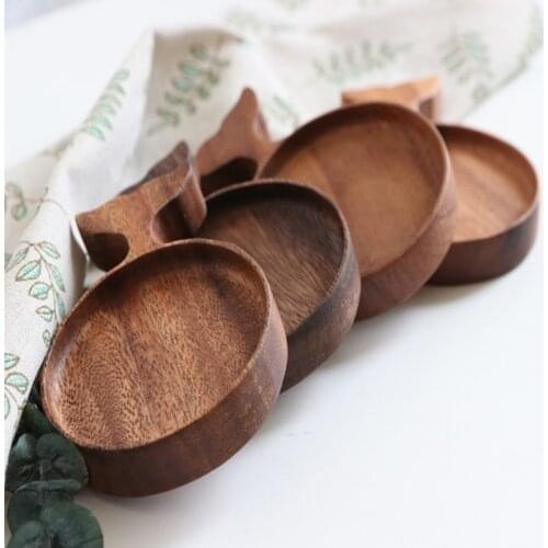 Wooden Sauce Dish Multifunctional Japanese Style Tableware Sauce Dish Seasoning Dish Creative tableware Suministros de cocina