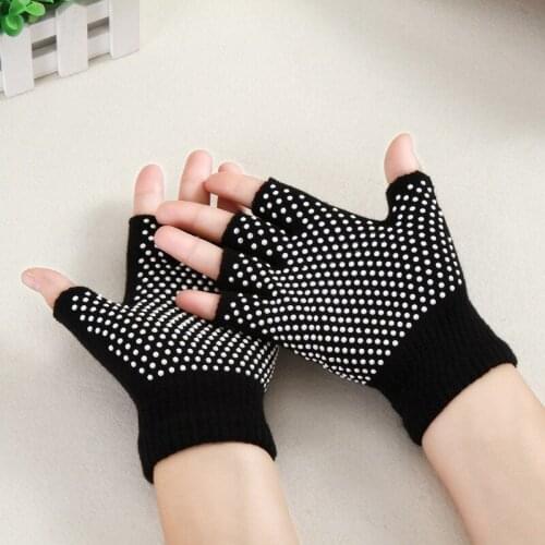 Breathable Sweat Half Finger Gym Training Gloves Fitness Yoga Non Slip Exercise Gloves