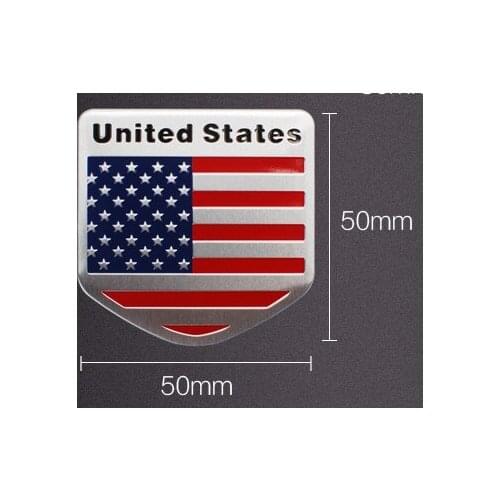 1pcs American USA Flag Shield Emblem Badges Stickers Auto Trunk Tailgate Motorcycle Car Accessories
