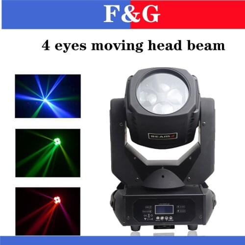 F&G LED moving light super beam 4X25W DMX moving head 100W perfect effect stage lighting for Dj disco party