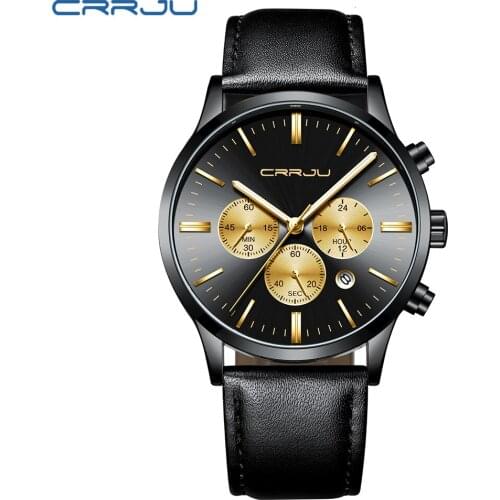 Relogio Masculino 2019 Watch Men Fashion Sport Quartz Clock Mens Chronograph Watches Top Brand Luxury Business Leather Watch