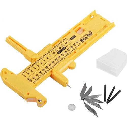 Nonvor Dafa Compass Cutter for Cutting Papers/Films/Leather Stainless Steel Spare Blades Cut Circle Knife 1cm-30cm kits