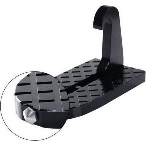 New Pattern Universal Car Door Pedal Aluminum Alloy Black Practical Facilitate Security Foldable Design