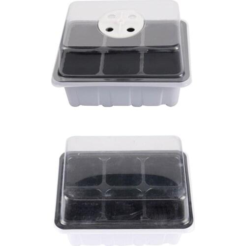 6 Hole Plastic Nursery Pots Seed Sprouter Tray PP Soil-Free Big Capacity Wheatgrass Grower Seedling Tray Sprout Plate Hydroponic